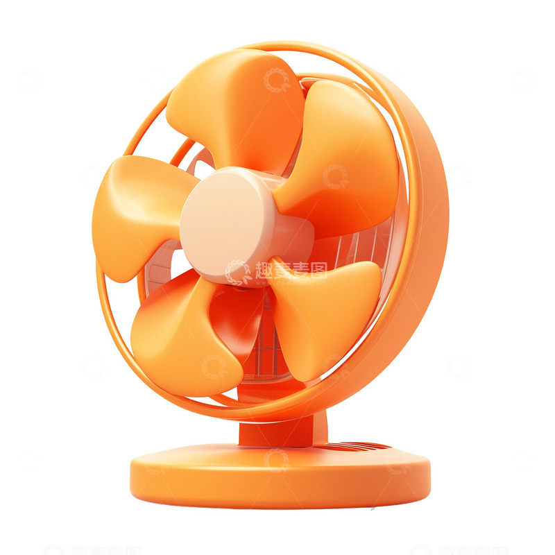 卡通风电扇3D