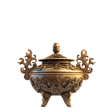 铜香炉祭祀清明