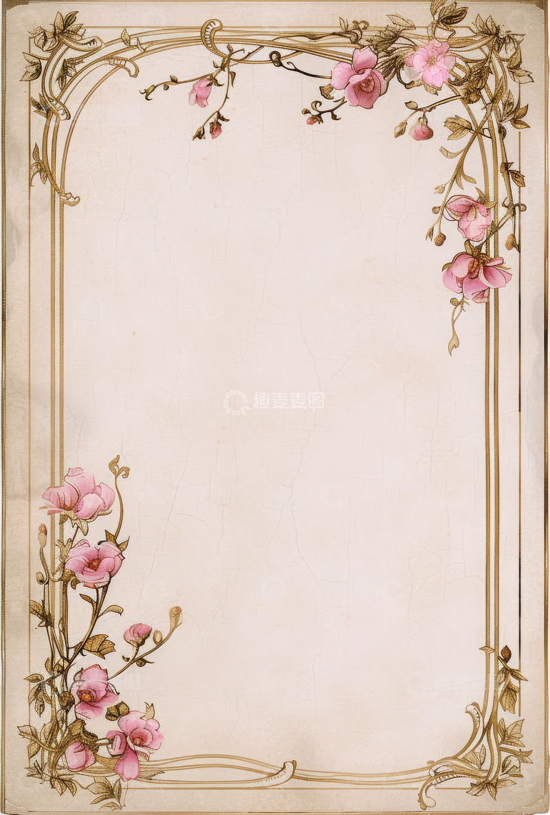 高清大图下载【趣麦麦图】婚庆玫瑰花请柬背景素材