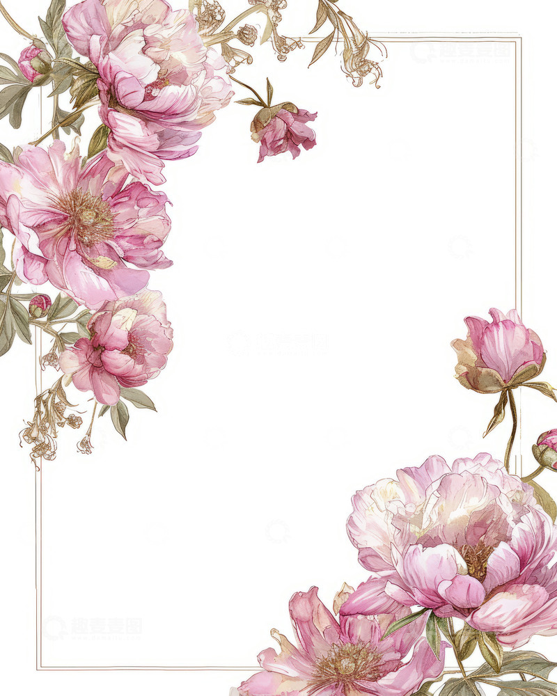 高清大图下载【趣麦麦图】欧式花纹婚庆邀请函海报背景素材