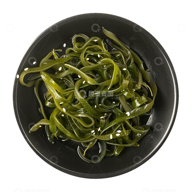 高清大图下载【趣麦麦图】-凉拌海带丝火锅配菜