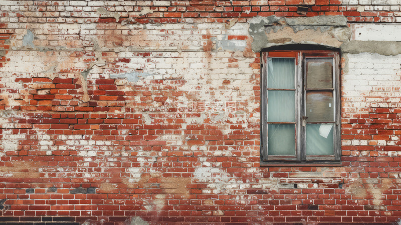 高清大图下载【趣麦麦图】红色砖头墙面质感纹理背景