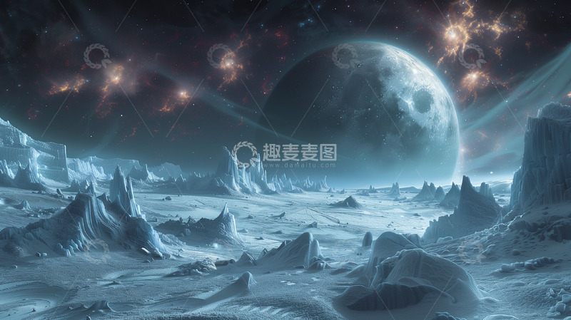 高清大图下载【趣麦麦图】-宇宙星球科幻背景