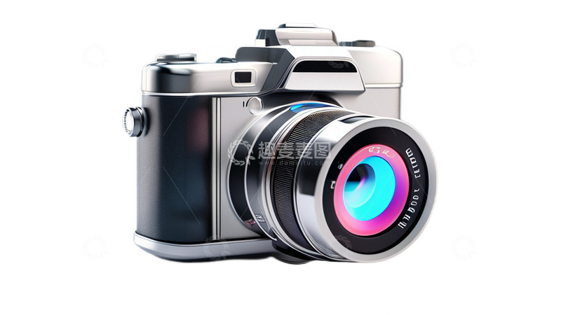 高清大图下载【趣麦麦图】照相机立体真实免扣3D