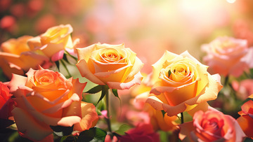 写实粉色玫瑰摄影