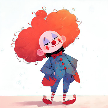 小丑人物形象愚人节素材