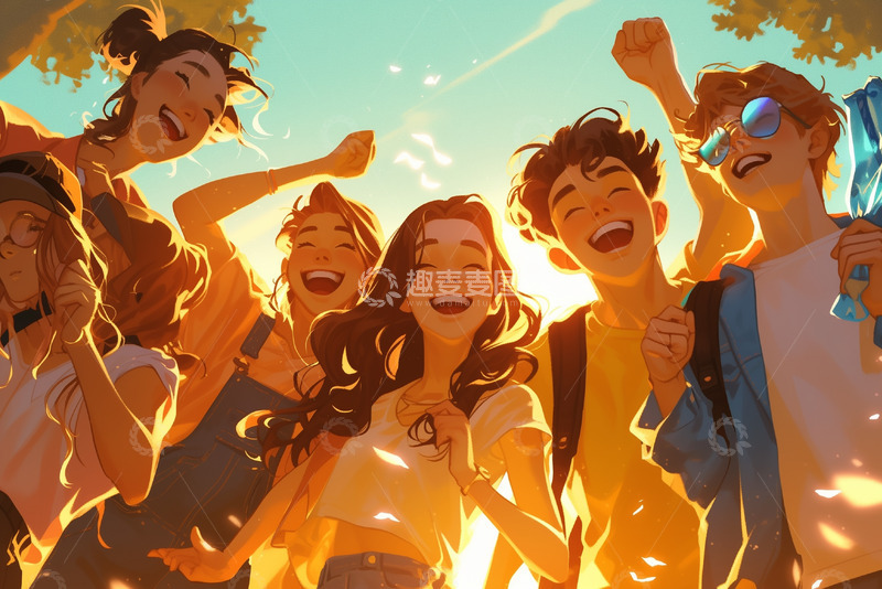 毕业季校园青春学生背景