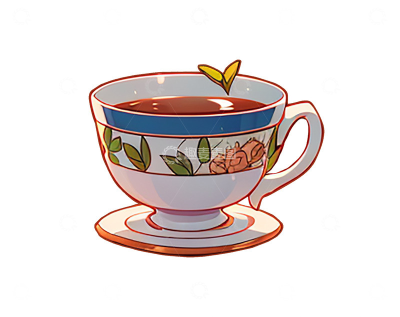 高清大图下载【趣麦麦图】春茶茶杯元素