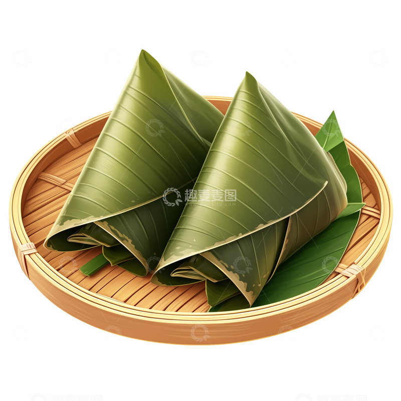高清大图下载【趣麦麦图】美味的粽子卡通