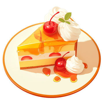 美味的奶油蛋糕