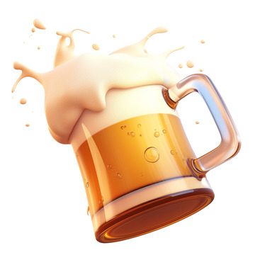 卡通3D啤酒