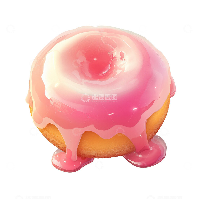 高清大图下载【趣麦麦图】美味的粉色甜甜圈