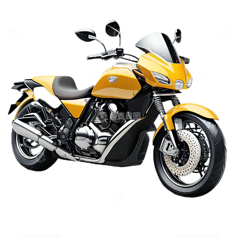 高清大图下载【趣麦麦图】立体摩托车机械交通工具免扣3D