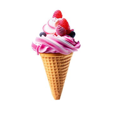 甜筒夏日美食3D立体冰激凌