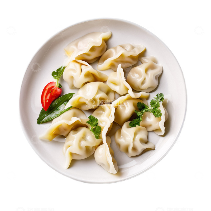 高清大图下载【趣麦麦图】饺子食物春节中餐3D立体