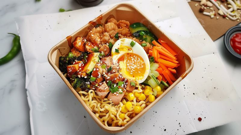 高清大图下载【趣麦麦图】美食摄影午餐背景