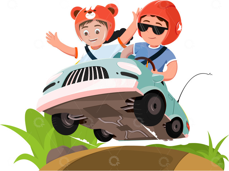 开车去春游，自驾行，自驾游，汽车，人物