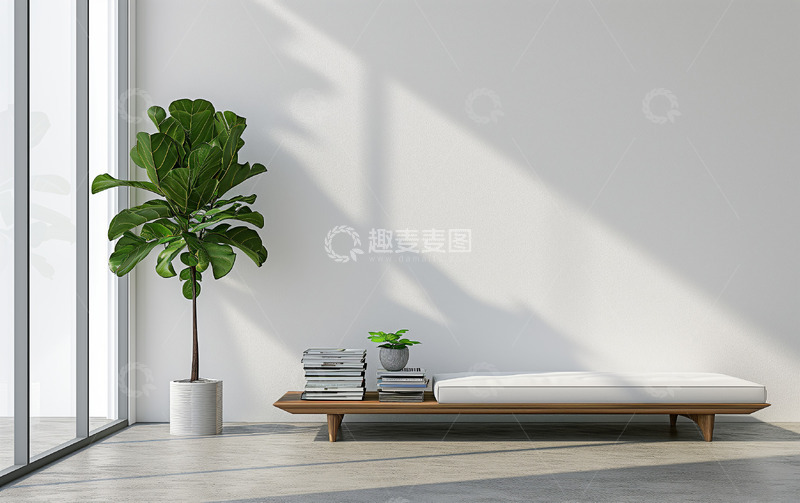 高清大图下载【趣麦麦图】清新客厅背景素材