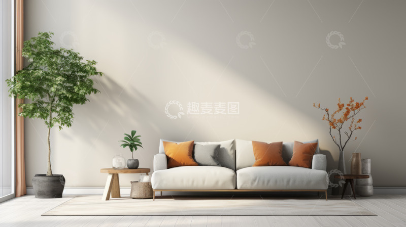 高清大图下载【趣麦麦图】客厅简约时尚素材