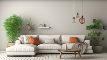 客厅沙发背景素材