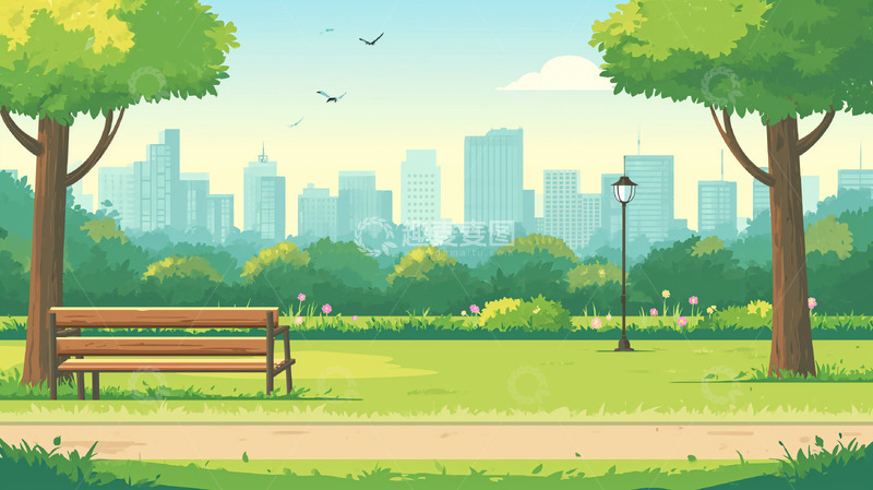 高清大图下载【趣麦麦图】春天户外踏青场景