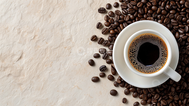 高清大图下载【趣麦麦图】咖啡热饮下午茶banner背景图