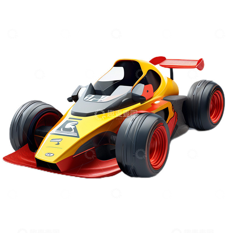 高清大图下载【趣麦麦图】3D立体卡丁车汽车车辆3