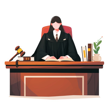 劳动节法官人物素材