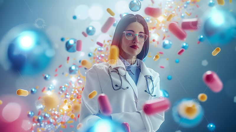 高清大图下载【趣麦麦图】医疗医生背景