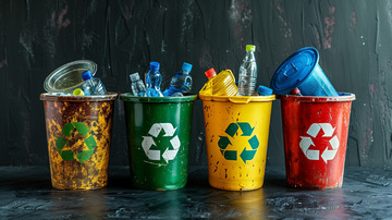 环境保护城市垃圾分类背景