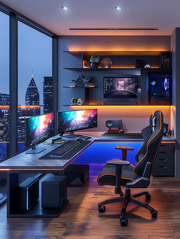 商务电竞酒店背景