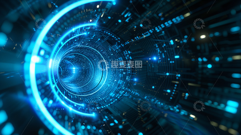 高清大图下载【趣麦麦图】科技光效背景图