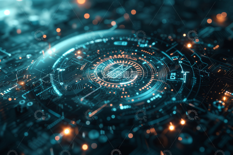 高清大图下载【趣麦麦图】科技未来几何背景