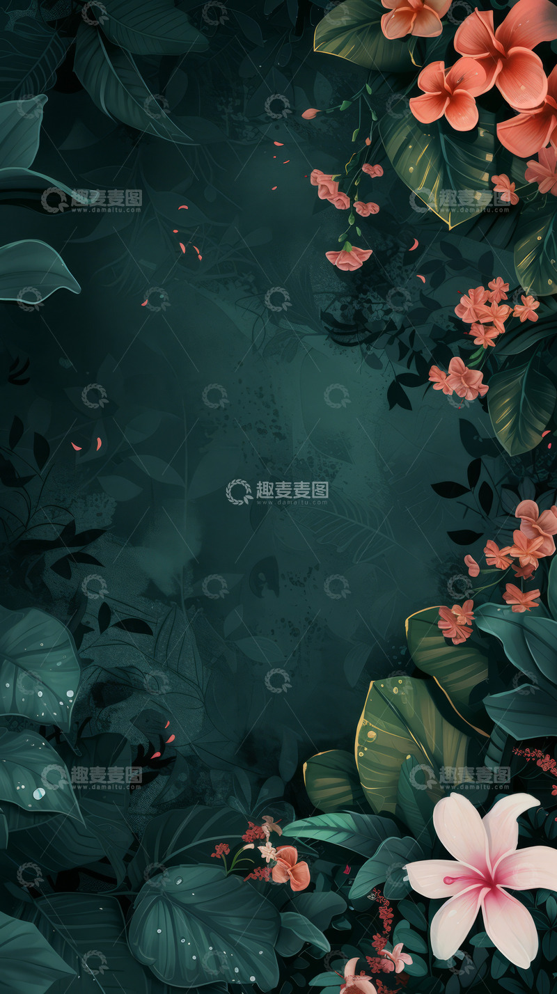 高清大图下载【趣麦麦图】植物花草节日装饰纹理背景