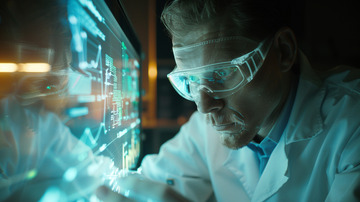 未来科技科学家数据虚拟背景