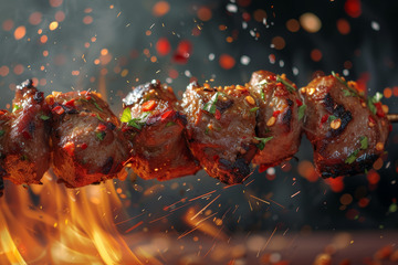 烧烤宣传单素材