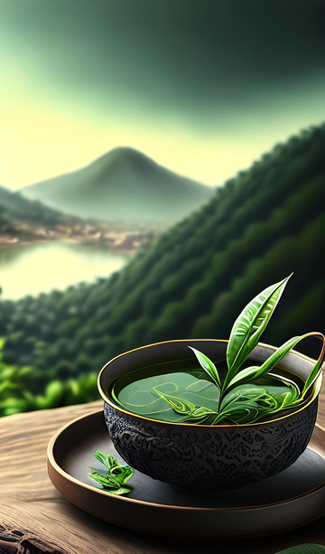 春茶背景元素