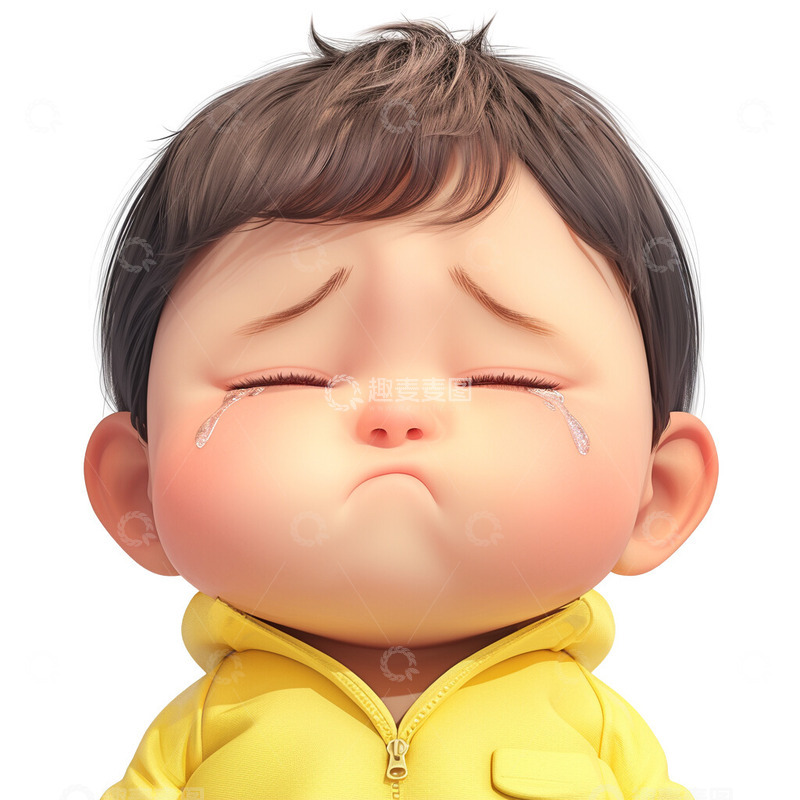 高清大图下载【趣麦麦图】哭泣的小男孩