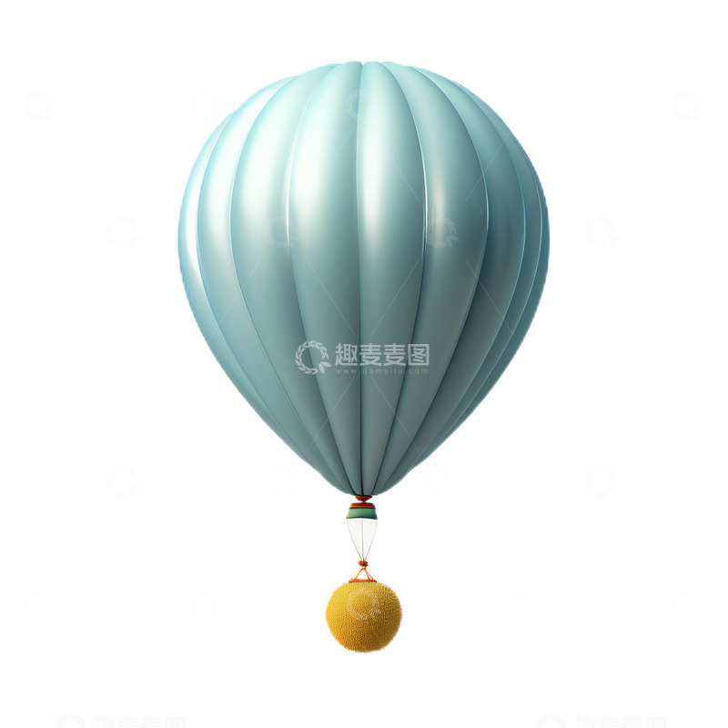 高清大图下载【趣麦麦图】3D立体卡通气球热气球节日