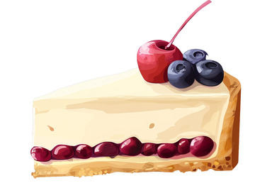 美味蓝莓芝士蛋糕