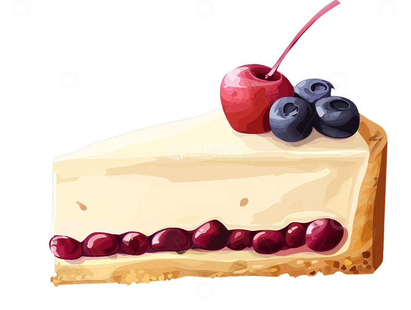 高清大图下载【趣麦麦图】美味蓝莓芝士蛋糕