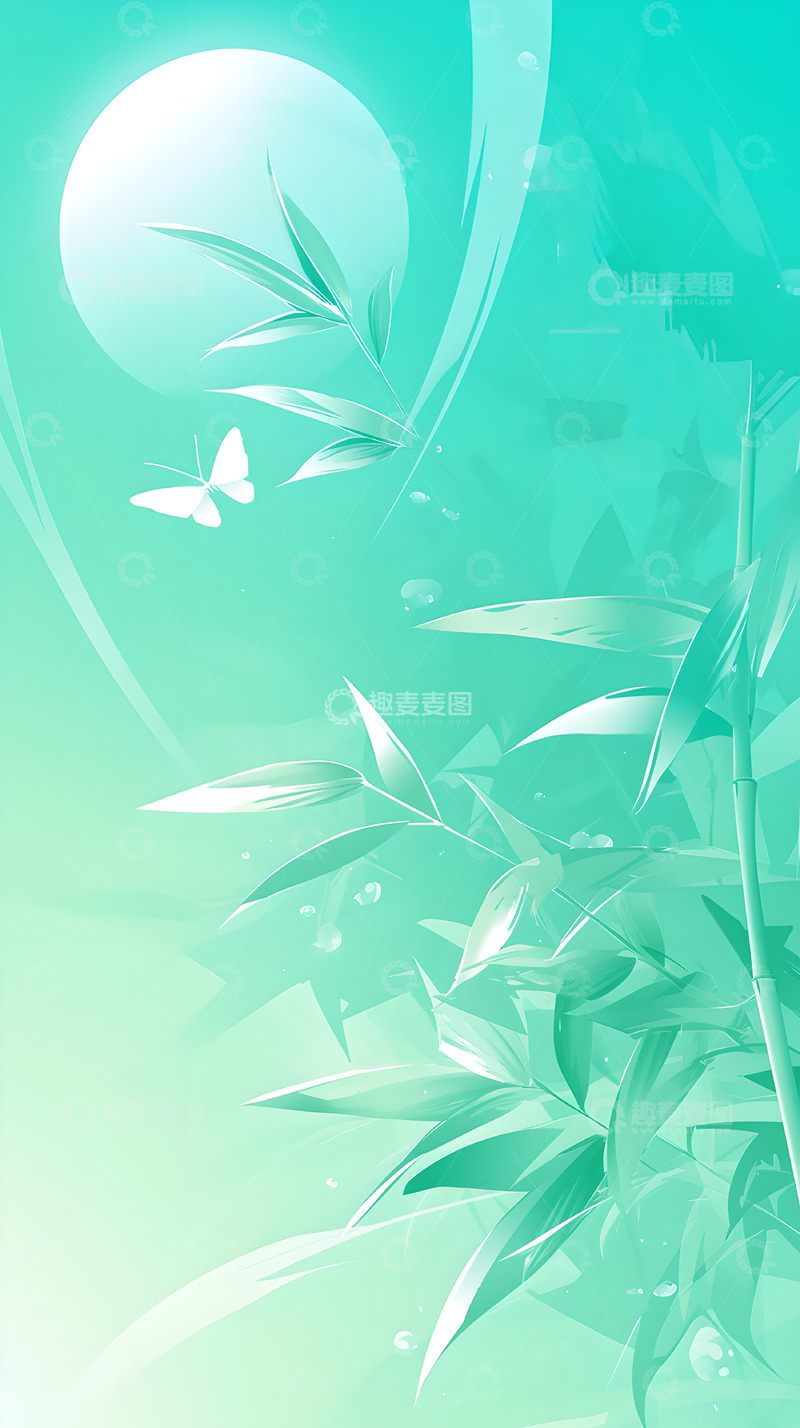 春竹现代创意风格背景