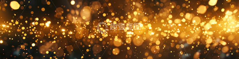 高清大图下载【趣麦麦图】金色粒子背景