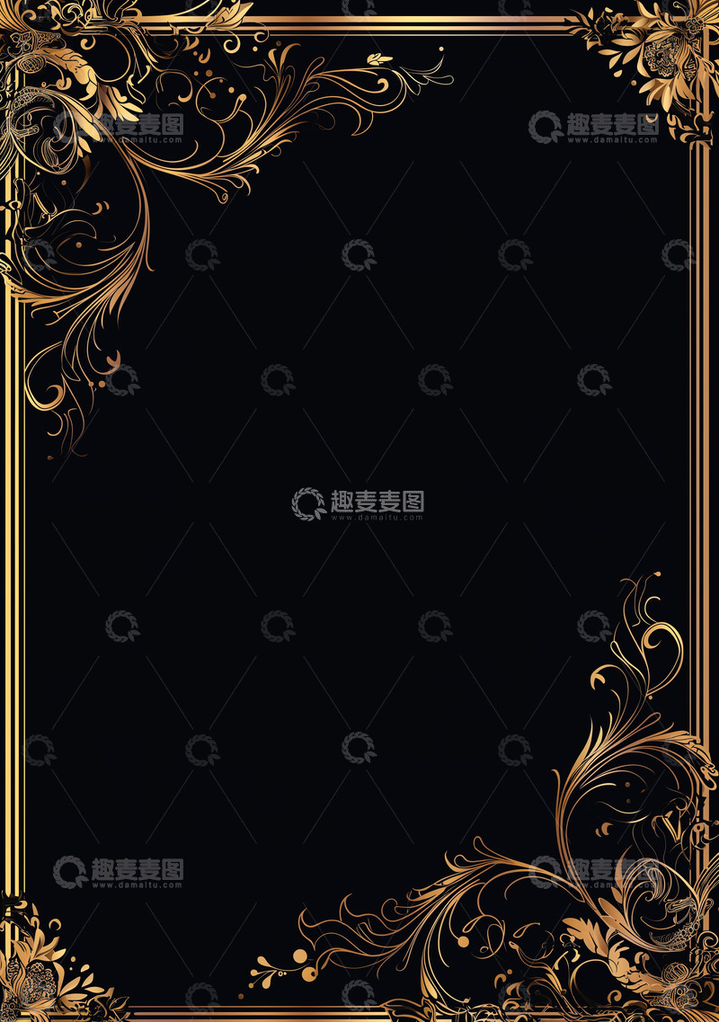 高清大图下载【趣麦麦图】欧式边框底纹古典纹理背景