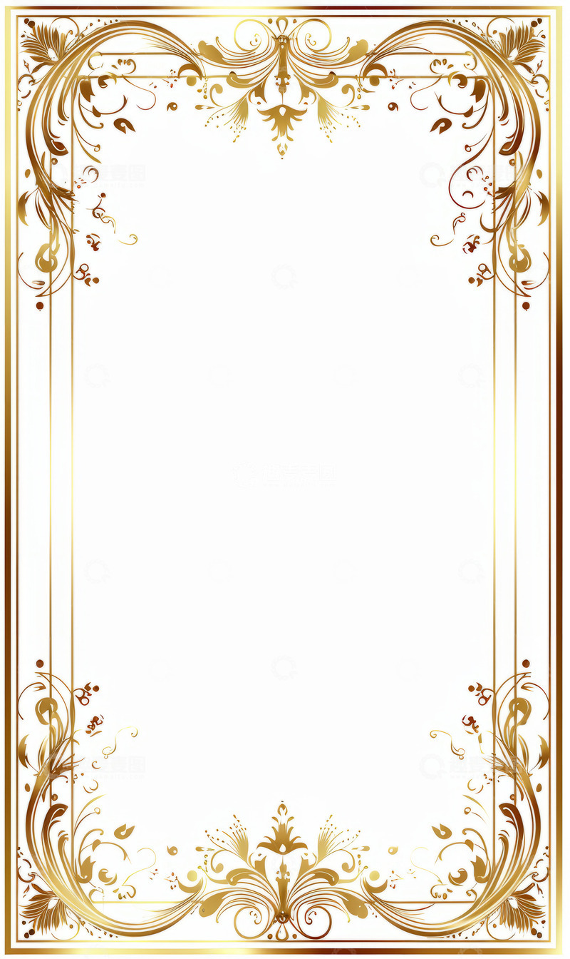 高清大图下载【趣麦麦图】欧式复古证书边框背景素材