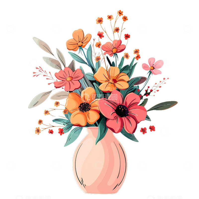 高清大图下载【趣麦麦图】精致花瓶插花