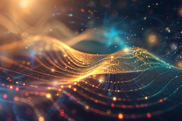 科技区块链技术海报