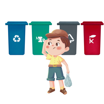 儿童垃圾分类场景