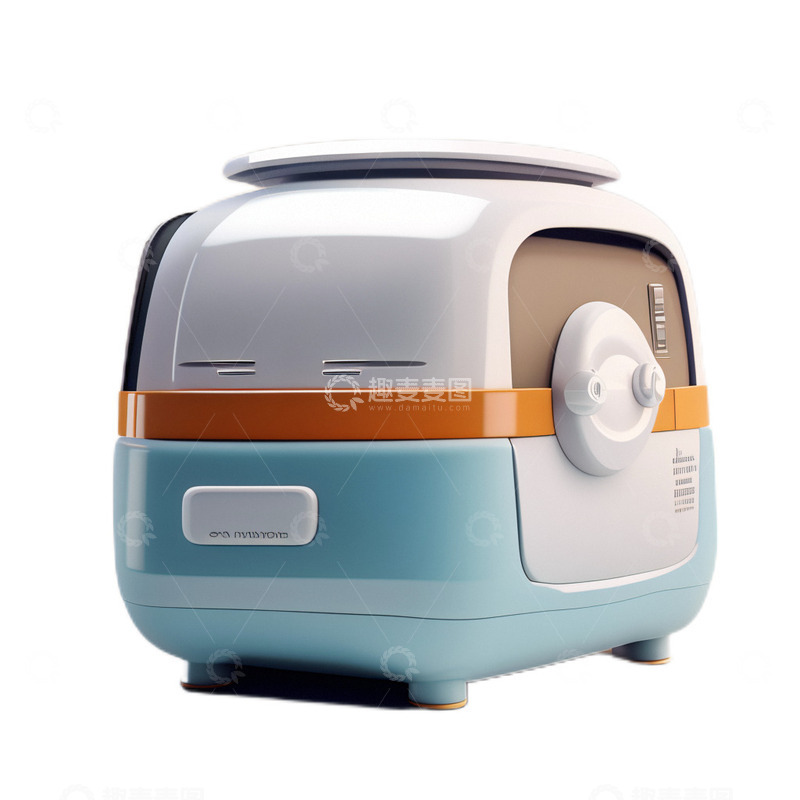 高清大图下载【趣麦麦图】3D立体卡通可爱电饭煲厨房