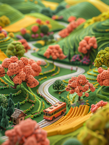 微距摄影粘土风背景